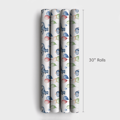 Happy Dinno - Wrapping Paper - Aspen & Arlo