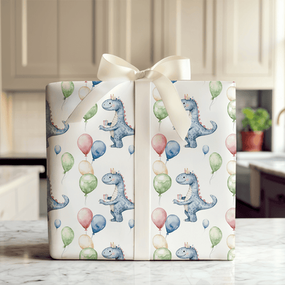 Happy Dinno - Wrapping Paper - Aspen & Arlo