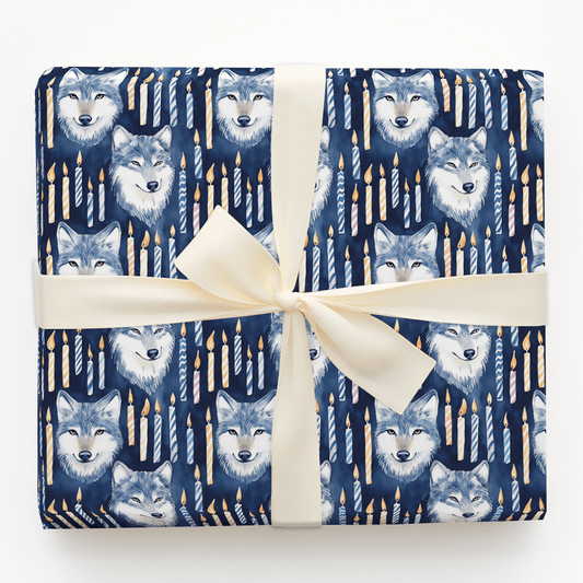 Wolf Spark - Wrapping Paper - Aspen & Arlo