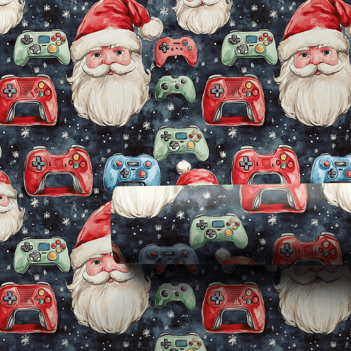 Level Up Santa - Wrapping Paper - Aspen & Arlo