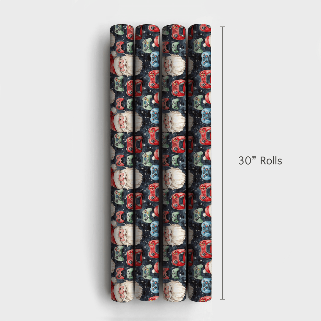 Level Up Santa - Wrapping Paper - Aspen & Arlo