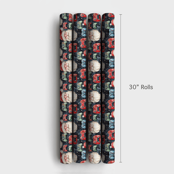 Level Up Santa - Wrapping Paper - Aspen & Arlo
