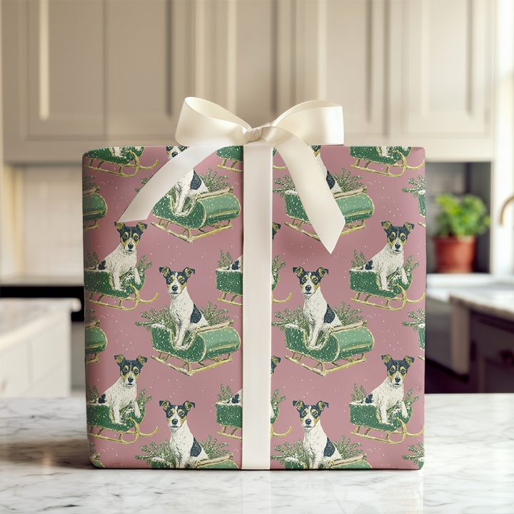 Rat Terrier Sleigh Ride
