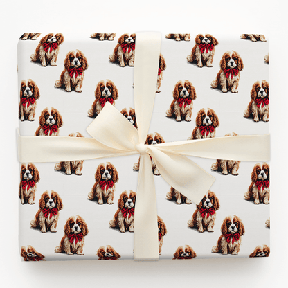 Stitched Cavalier - Wrapping Paper - Aspen & Arlo