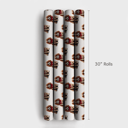 Stitched Cavalier - Wrapping Paper - Aspen & Arlo