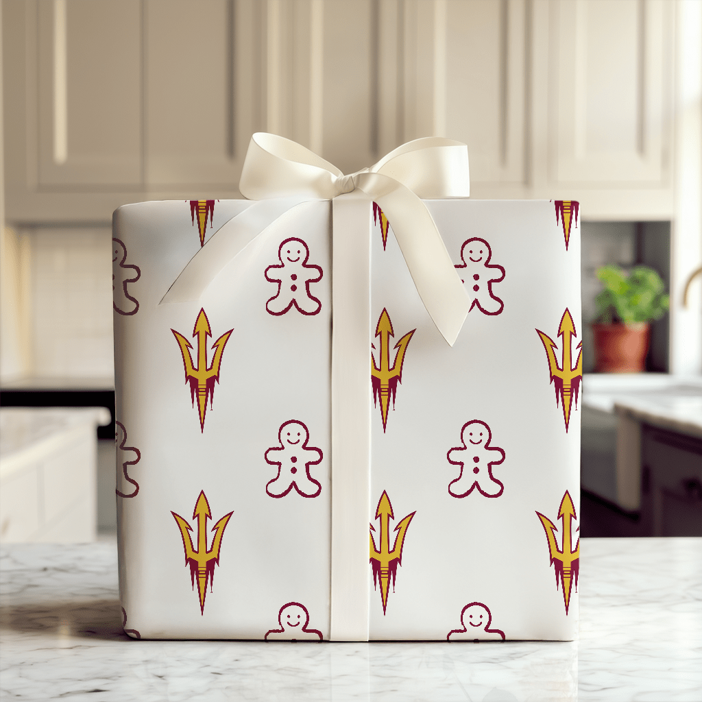 Arizona State Gingerbread - Wrapping Paper - Aspen & Arlo