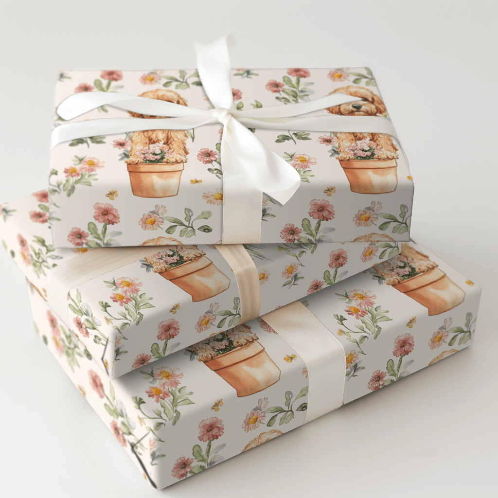 Paws and Petals - Wrapping Paper - Aspen & Arlo