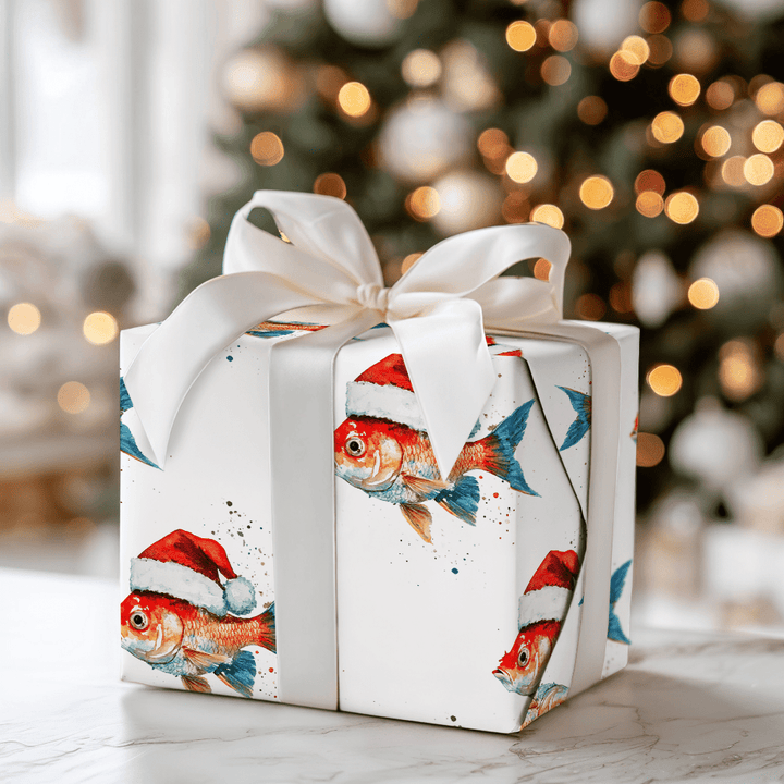 Festive Fish - Wrapping Paper - Aspen & Arlo