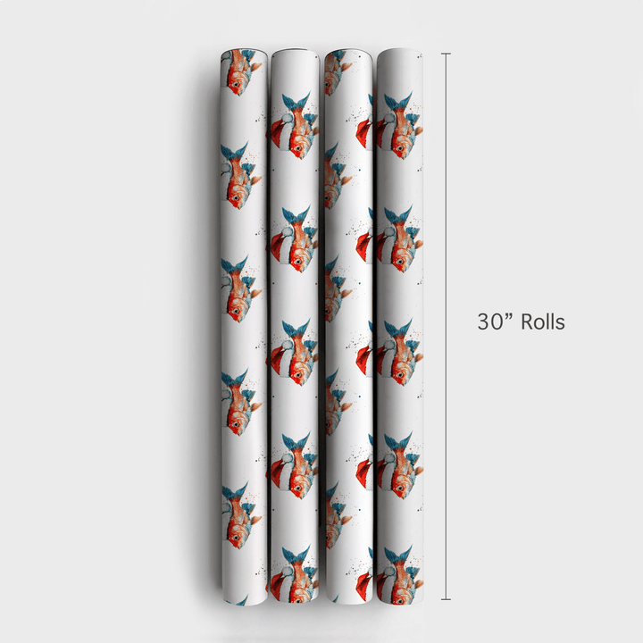 Festive Fish - Wrapping Paper - Aspen & Arlo