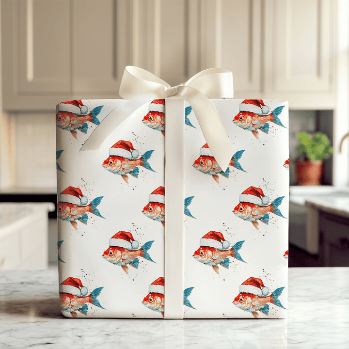 Festive Fish - Wrapping Paper - Aspen & Arlo
