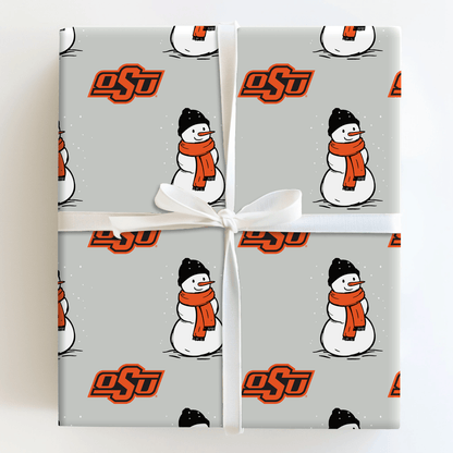 OSU Snowman - Wrapping Paper - Aspen & Arlo