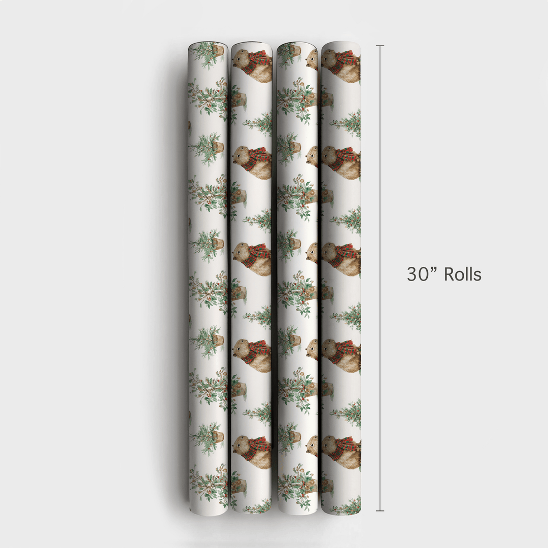 Holly Jolly Capy - Wrapping Paper - Aspen & Arlo