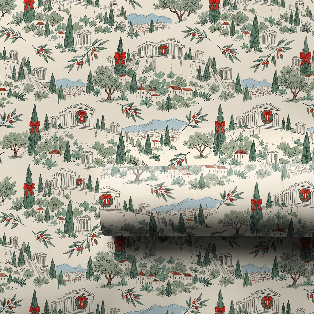 Acropolis Toile - Wrapping Paper - Aspen & Arlo