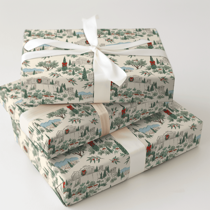 Acropolis Toile - Wrapping Paper - Aspen & Arlo