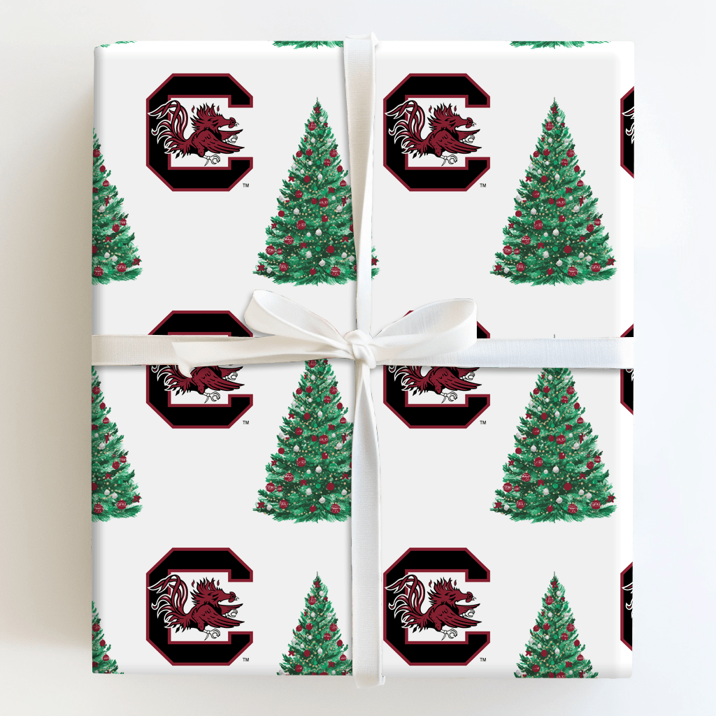 Festive Flock Tree - Wrapping Paper - Aspen & Arlo