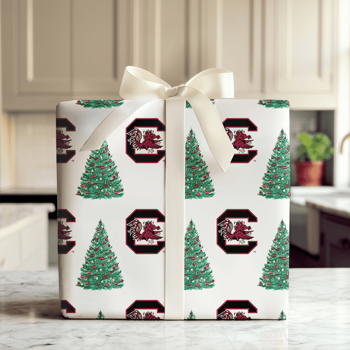 Festive Flock Tree - Wrapping Paper - Aspen & Arlo