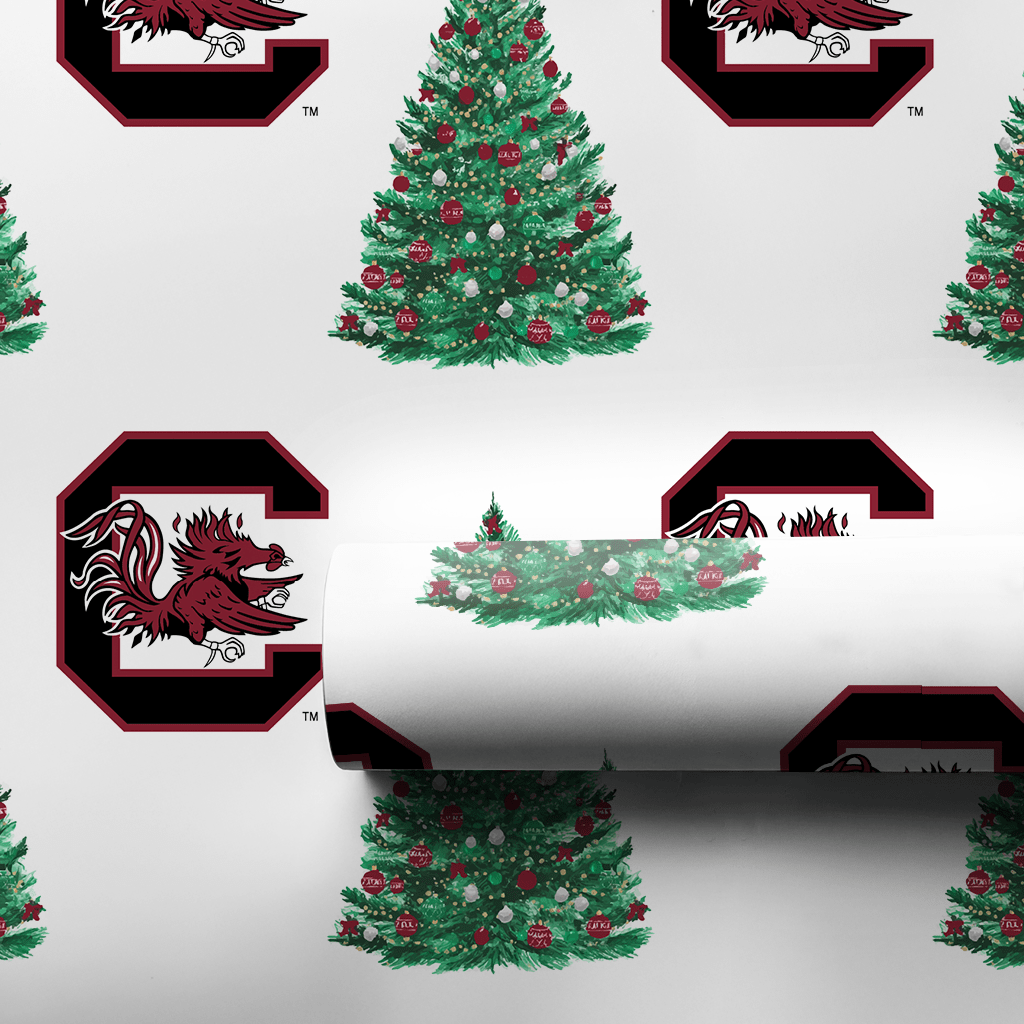 Festive Flock Tree - Wrapping Paper - Aspen & Arlo