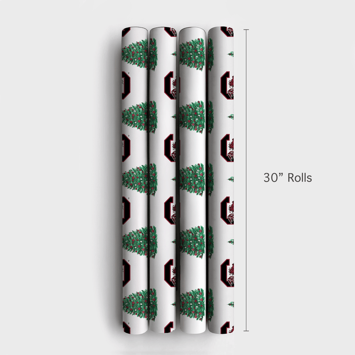 Festive Flock Tree - Wrapping Paper - Aspen & Arlo