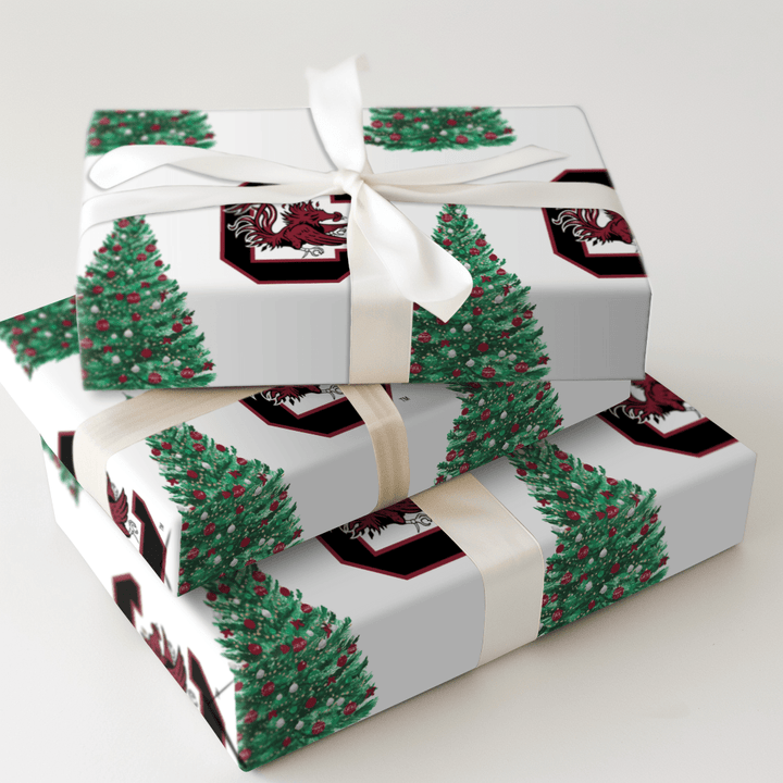 Festive Flock Tree - Wrapping Paper - Aspen & Arlo