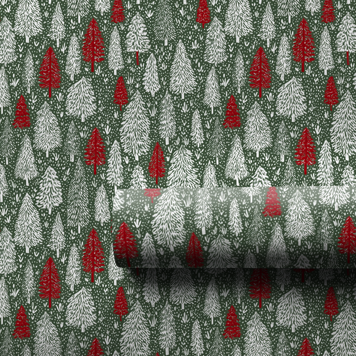 Snowy Pine Forest