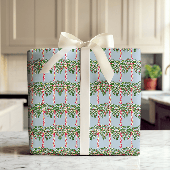 Christmas Light Palms - Wrapping Paper - Aspen & Arlo