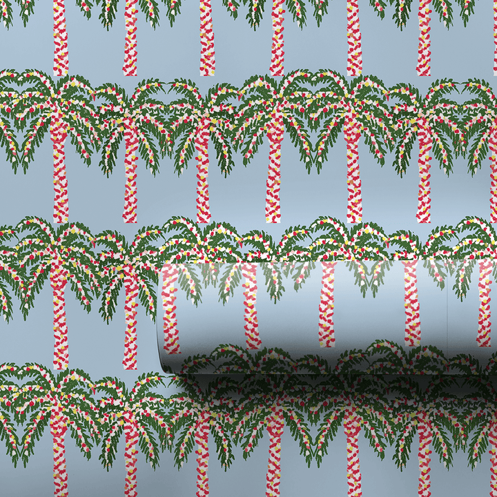 Christmas Light Palms - Wrapping Paper - Aspen & Arlo