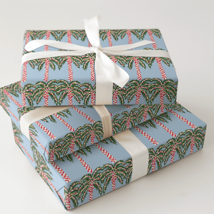 Christmas Light Palms - Wrapping Paper - Aspen & Arlo