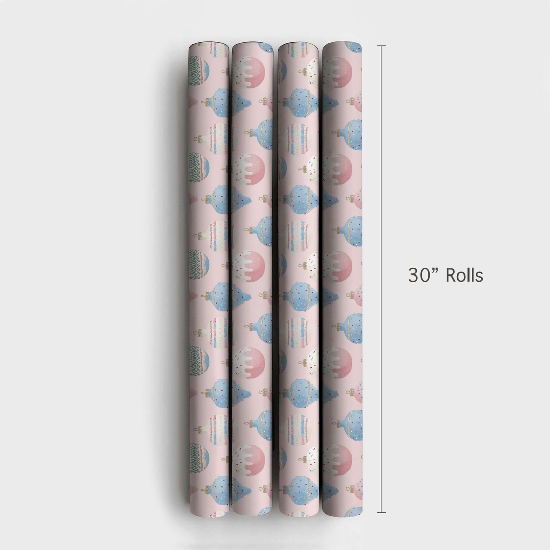 Pastel Ornament Jumble - Wrapping Paper - Aspen & Arlo