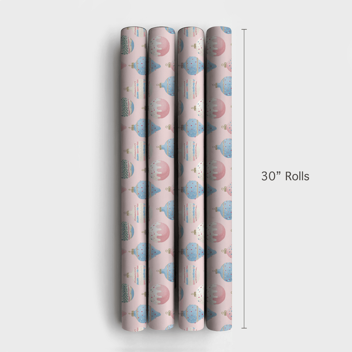Pastel Ornament Jumble - Wrapping Paper - Aspen & Arlo