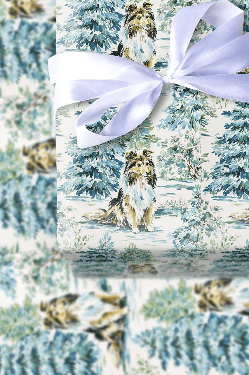 Sheltie Woods - Wrapping Paper - Aspen & Arlo