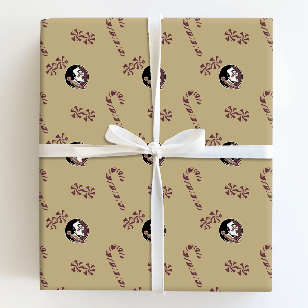 Seminoles Peppermints - Wrapping Paper - Aspen & Arlo