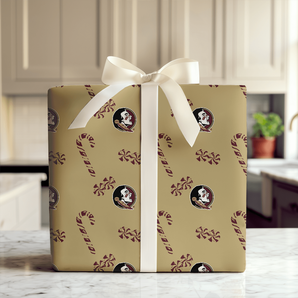 Seminoles Peppermints - Wrapping Paper - Aspen & Arlo