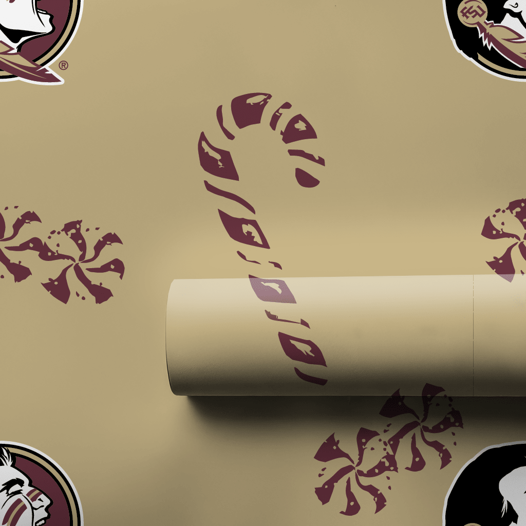 Seminoles Peppermints - Wrapping Paper - Aspen & Arlo