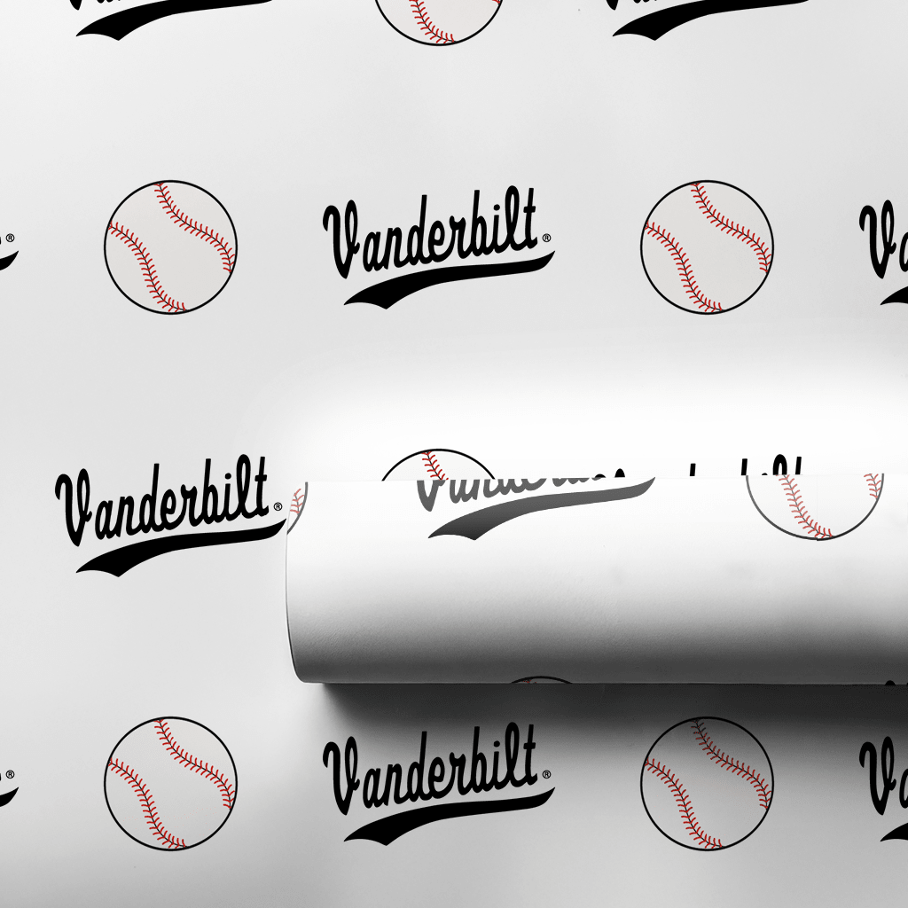 Vanderbilt Baseball - Wrapping Paper - Aspen & Arlo