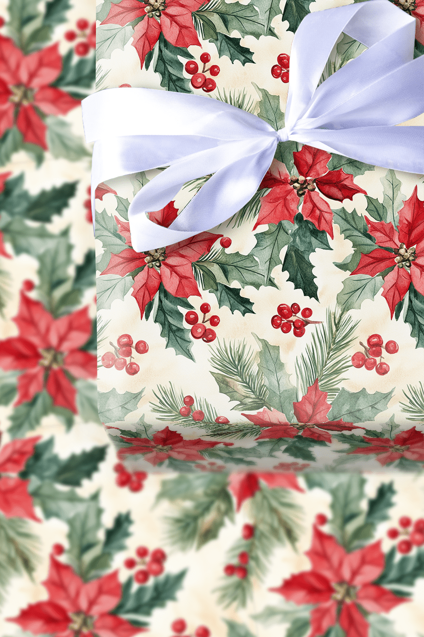 Run Reindeer Red - Wrapping Paper - Aspen & Arlo