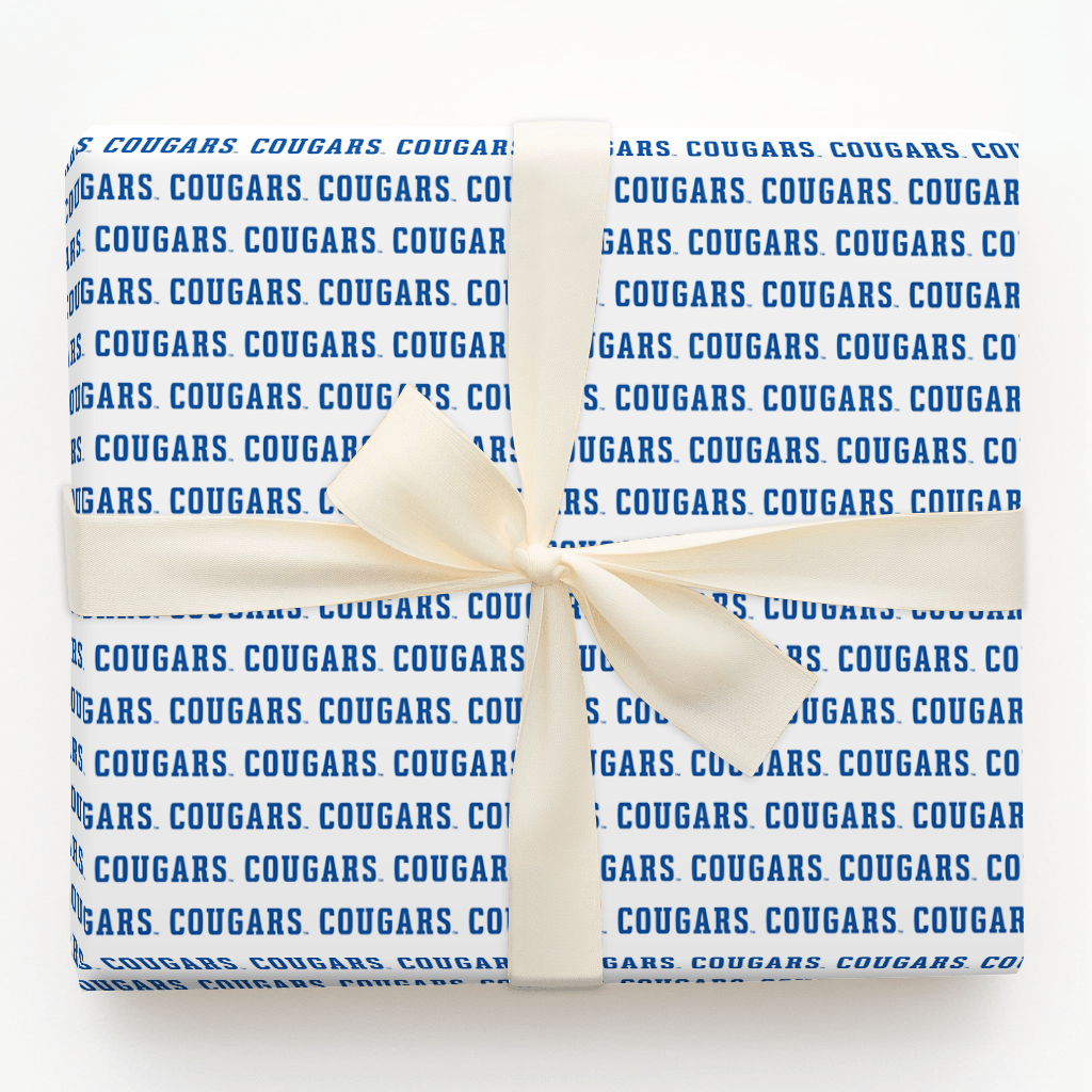 Repeating Cougars - Wrapping Paper - Aspen & Arlo