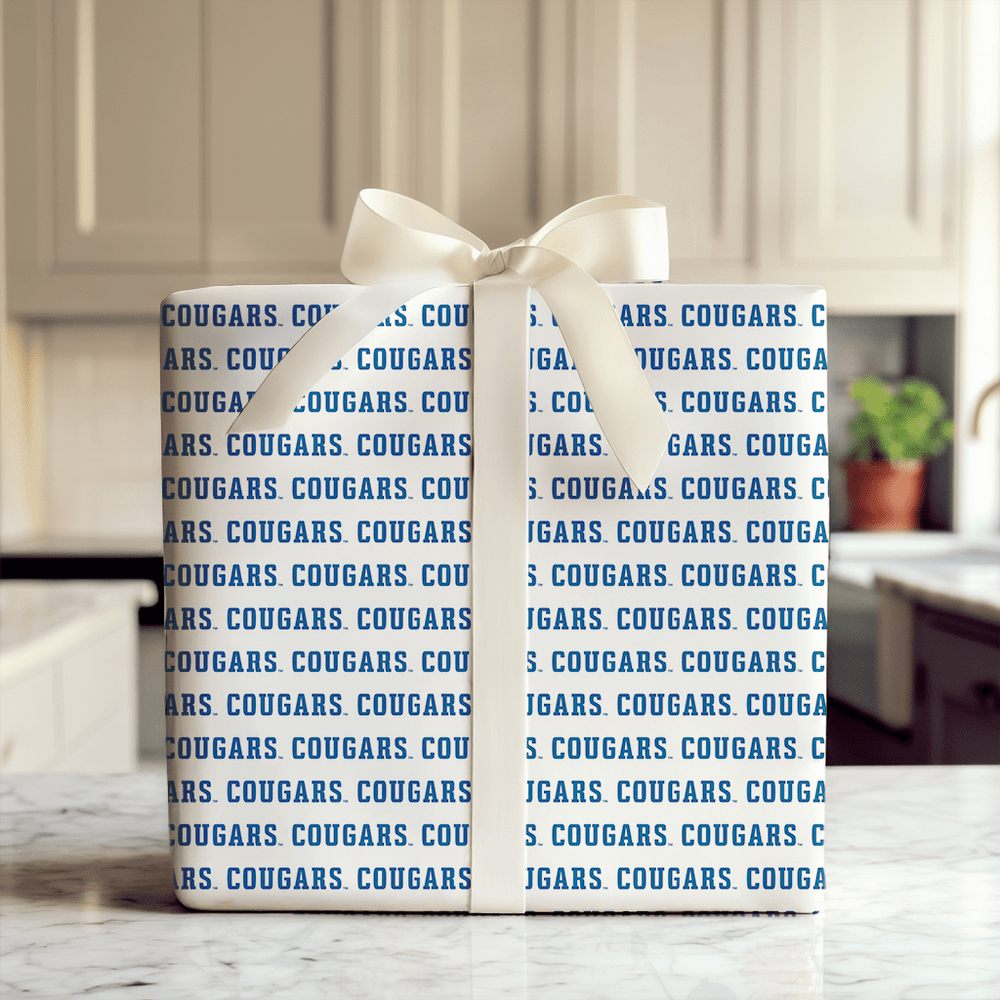 Repeating Cougars - Wrapping Paper - Aspen & Arlo