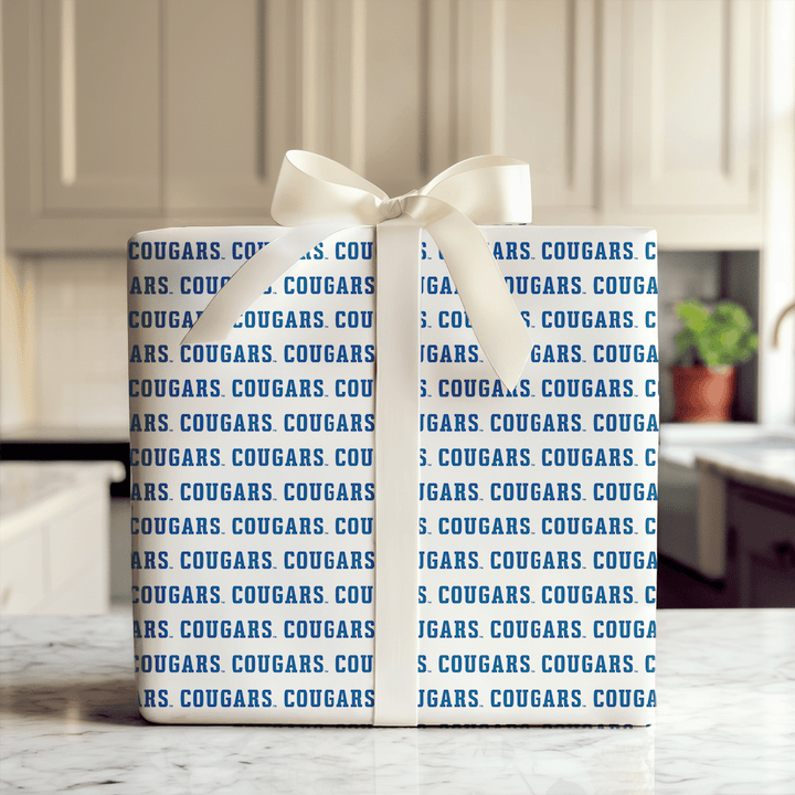 Repeating Cougars - Wrapping Paper - Aspen & Arlo