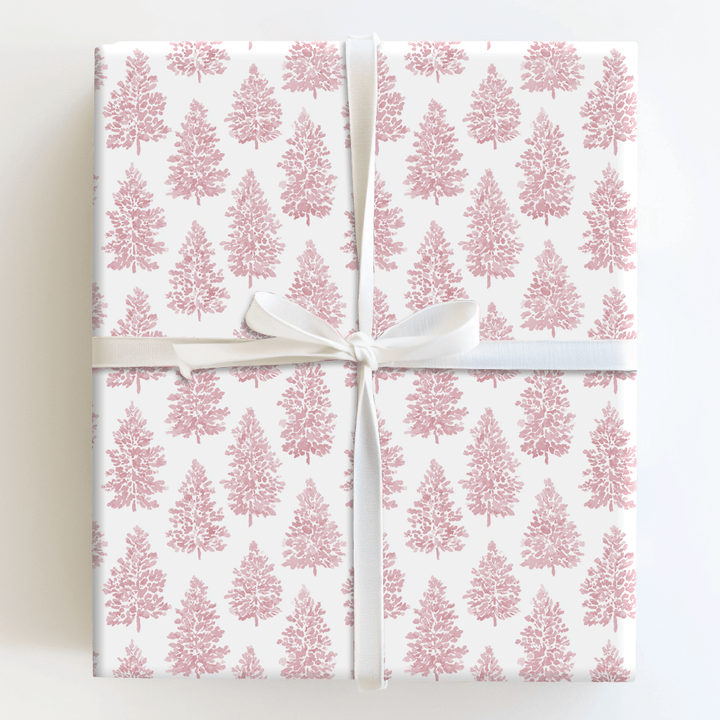 Pink Pines - Wrapping Paper - Aspen & Arlo