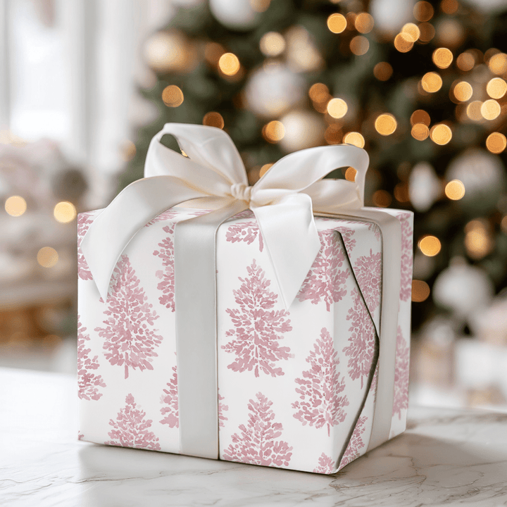 Pink Pines - Wrapping Paper - Aspen & Arlo
