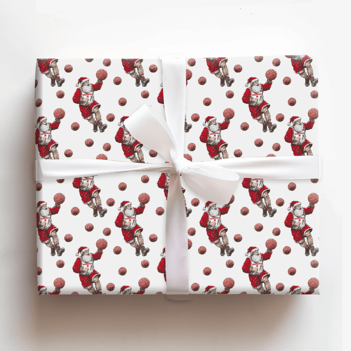 Frosty Fast Break in Lincoln - Wrapping Paper - Aspen & Arlo