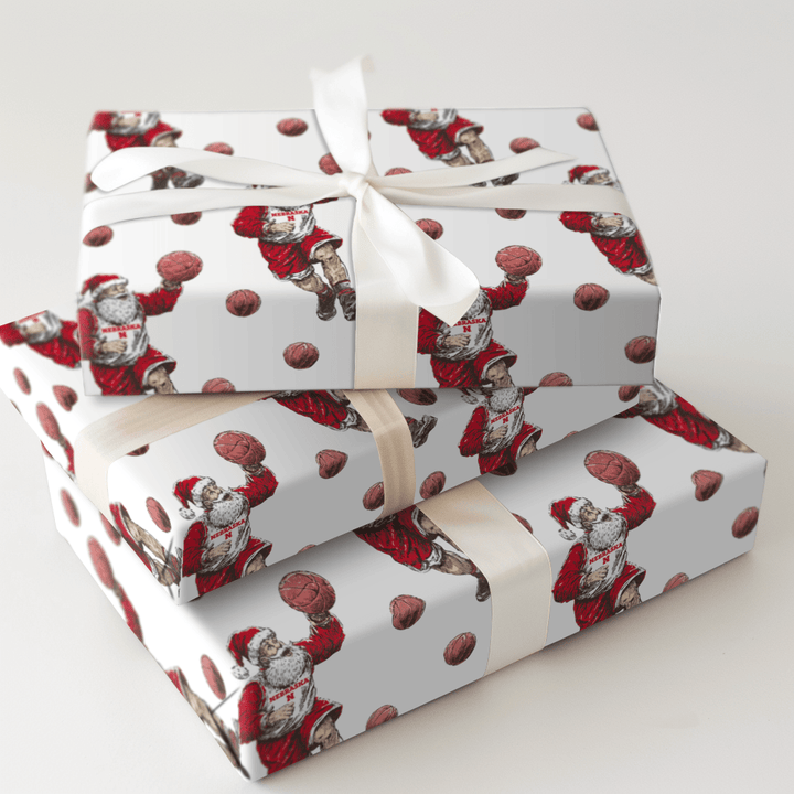 Frosty Fast Break in Lincoln - Wrapping Paper - Aspen & Arlo