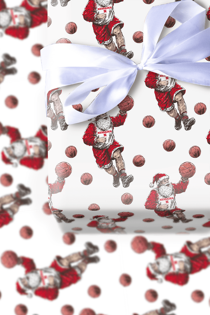 Frosty Fast Break in Lincoln - Wrapping Paper - Aspen & Arlo