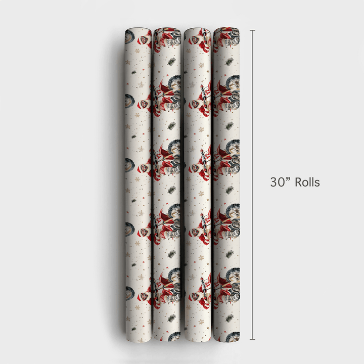 Moto Santa - Wrapping Paper - Aspen & Arlo