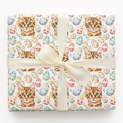 Easter Eggs with the Bengal - Wrapping Paper - Aspen & Arlo