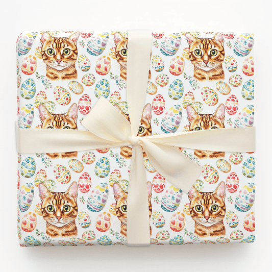 Easter Eggs with the Bengal - Wrapping Paper - Aspen & Arlo