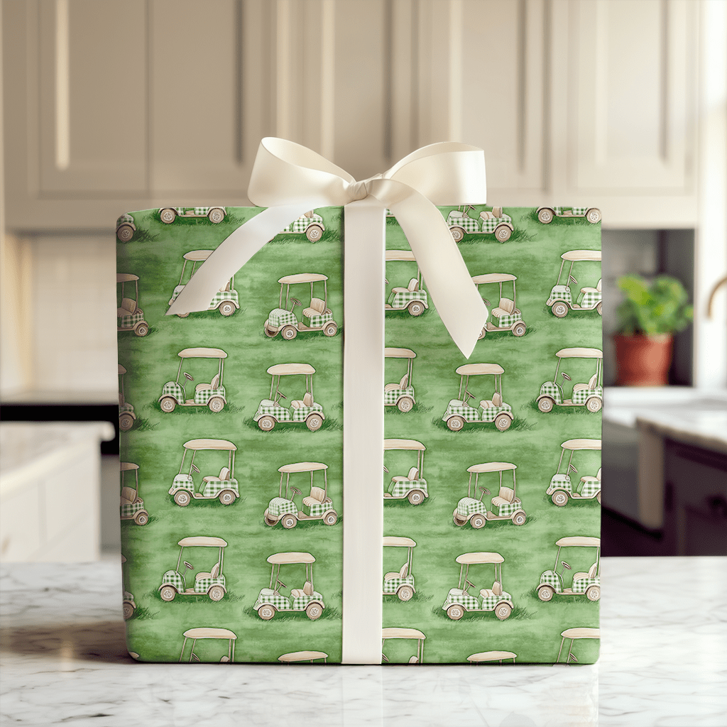 Bogey Buggy - Wrapping Paper - Aspen & Arlo