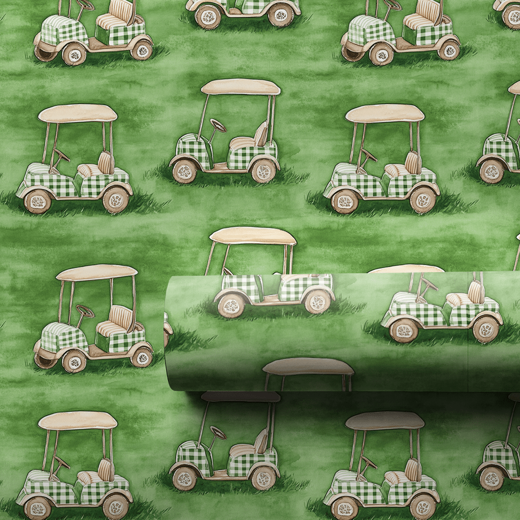 Bogey Buggy - Wrapping Paper - Aspen & Arlo