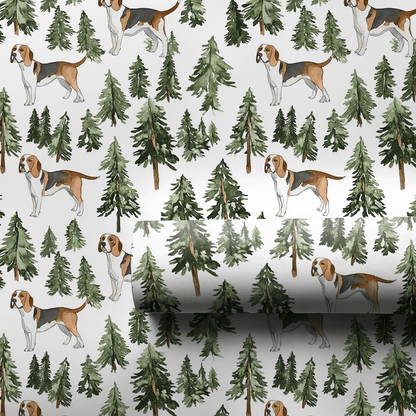 Snow Day for Coonhounds - Wrapping Paper - Aspen & Arlo
