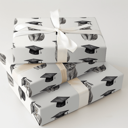 British Shorthair Graduate - Wrapping Paper - Aspen & Arlo